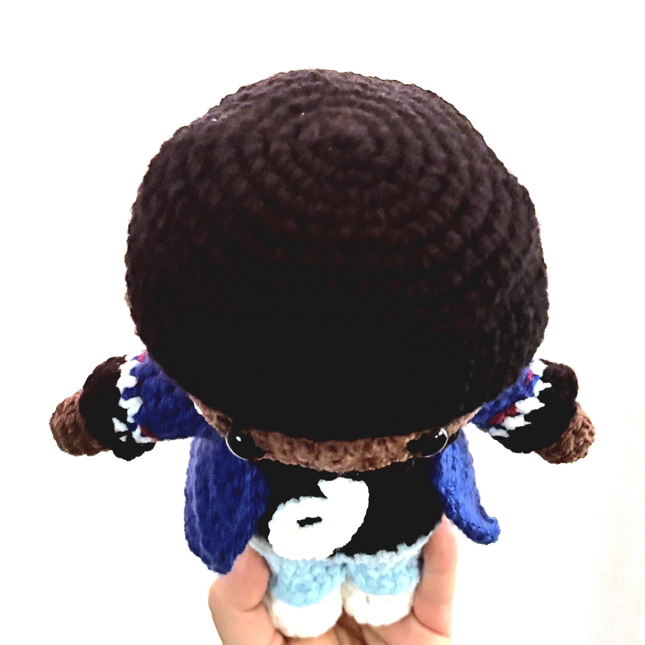 Handmade Kendrick Lamar Crochet Doll – Rapper Plush, Hip Hop Toy
