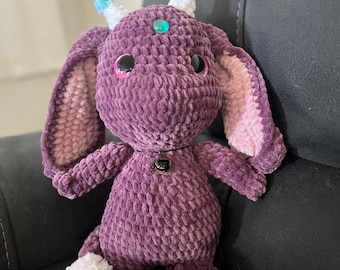 Crochet Forest Guardian Creature – Whimsical Nature Decor, Handmade Gift, Fantasy Plush Toy
