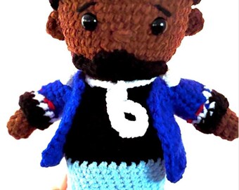 Handmade Kendrick Lamar Crochet Doll – Rapper Plush, Hip Hop Toy