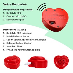 Peluche con grabadora de voz / Micrófono + MP3 / Tamaño: 45 cm / Con tu propia voz o música / Elefante / Incluye Grabadora de Voz imagen 3