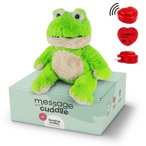 Peluche con grabación de voz / Micrófono + MP3 / Tamaño: 45 cm / Con su propia voz o música / Rana / Incluye Grabadora de Voz