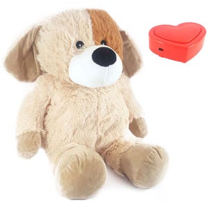 Peluche con registrazione vocale (45 cm) con registrazione vocale / Cane / Include registratore vocale.