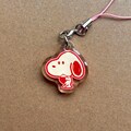 strawberry puppy acrylic phone charm | cute, bag, journal, gift