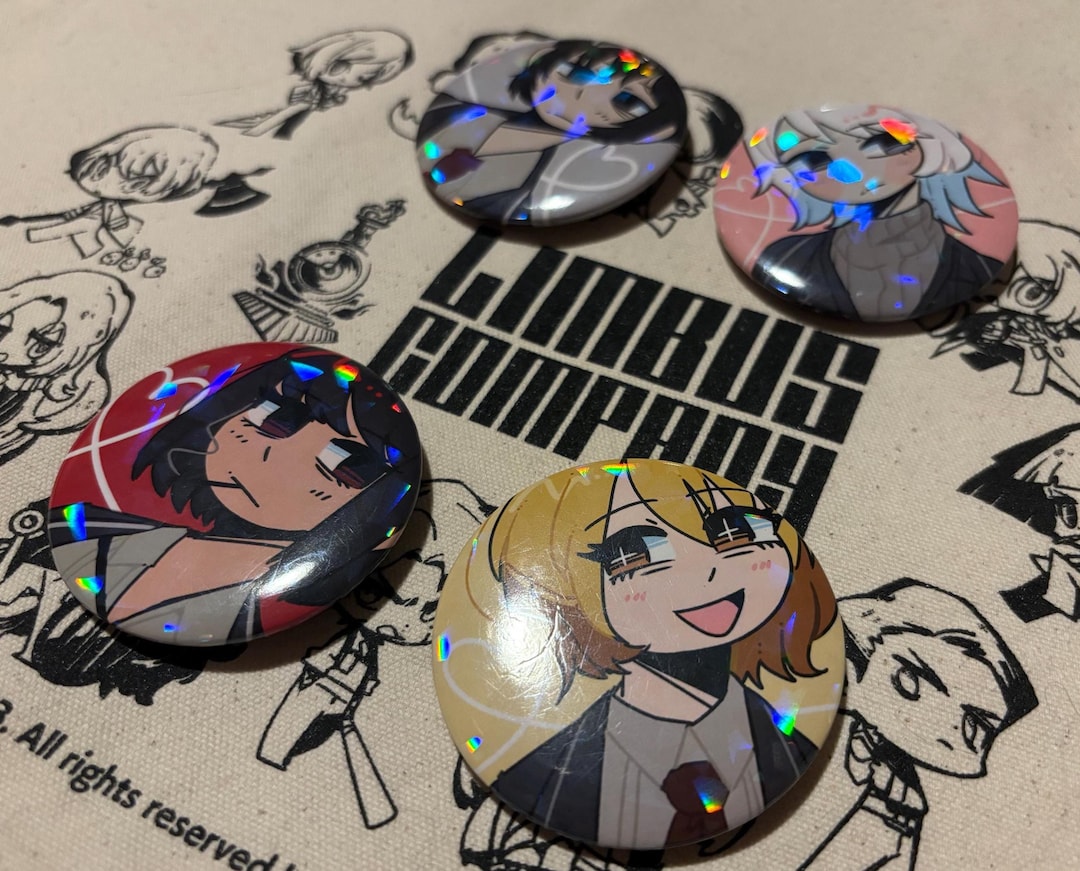 Limbus Button Limbus Company Holographic Buttons - Etsy