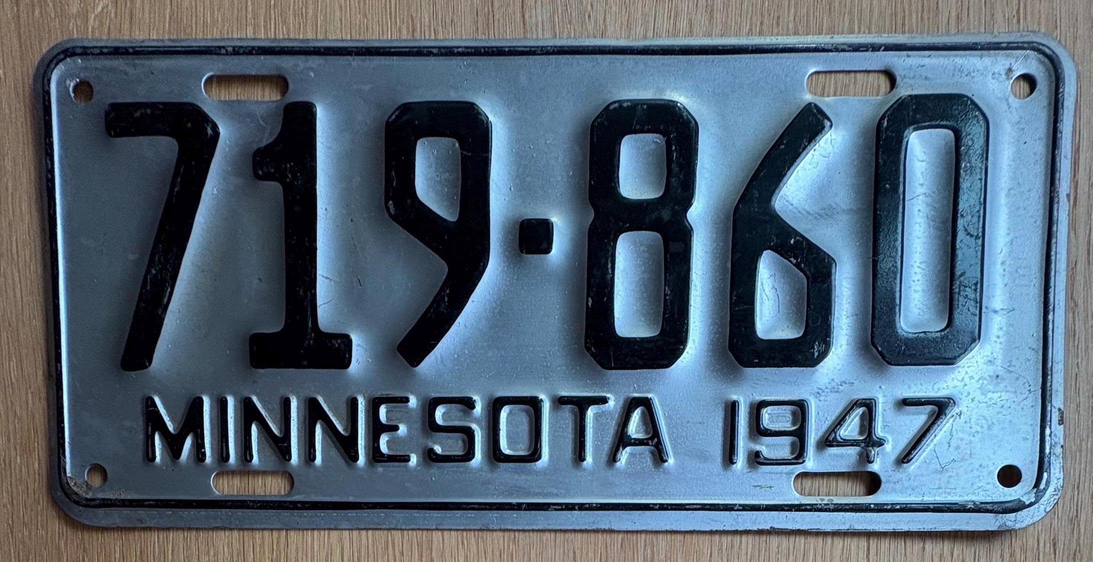値下げいたします！　1945 ナンバープレート　レトロ　USA 1945 license plates - Etsy 日本
