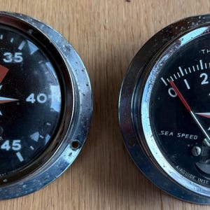 Vintage Boat Speedometer - Etsy