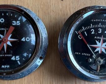 Vintage Tachometer und Tachometer von Tachometer auf Booten