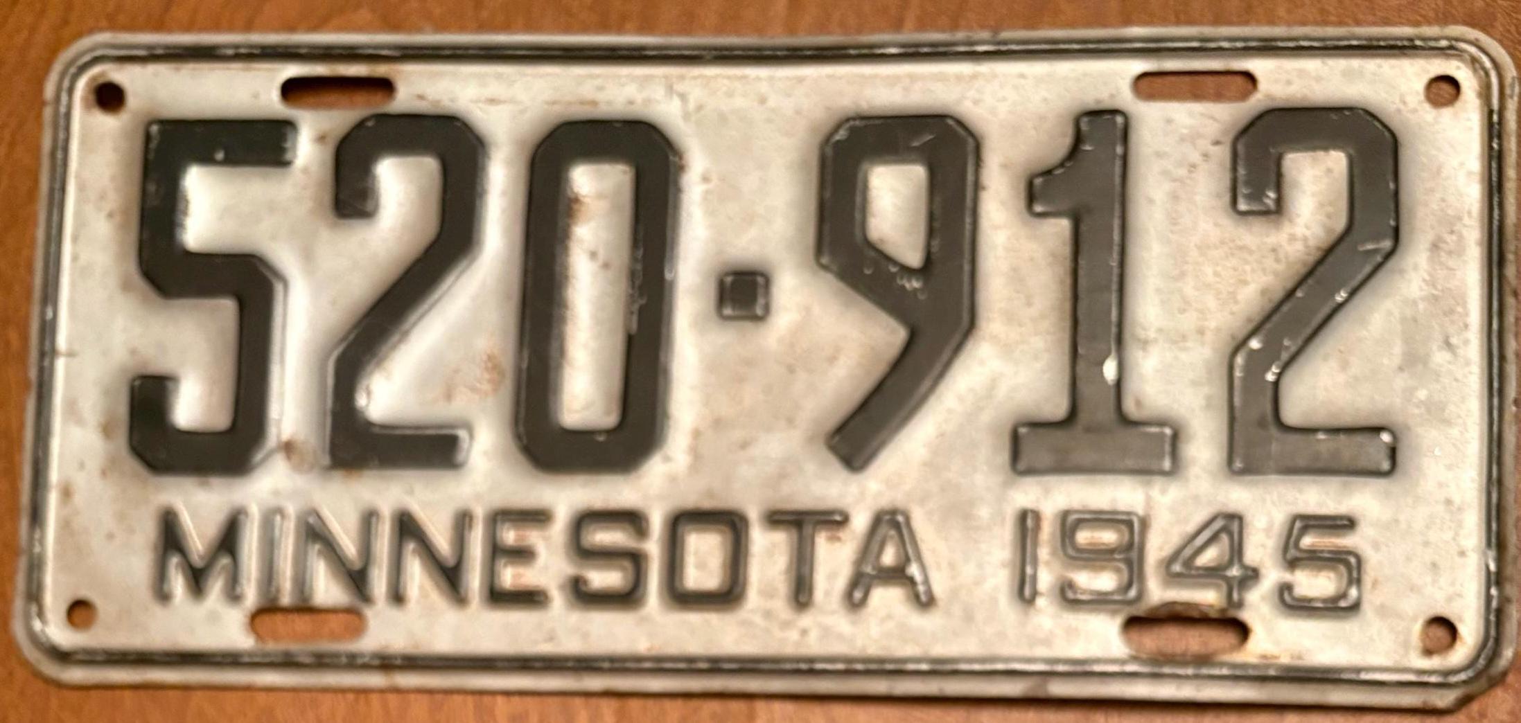 値下げいたします！　1945 ナンバープレート　レトロ　USA 1945 license plates - Etsy 日本