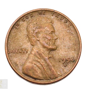 1954-D Lincoln Wheat Cent • Wheat Ears Reverse • Denver Mint 1c US Collectible Coin for Serious Collectors