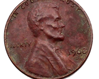 1968年 アメリカ 1セント 硬貨 Dミントマーク 希少な 1968 年 D ミントマーク リンカーン ペニー米国コインを