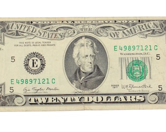 Billete de 20 dólares de la Reserva Federal de EE. UU. de 1977, Richmond E 49897121 C