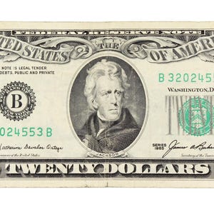 1985 20 Twenty Dollar Bill US Federal Reserve Note New York