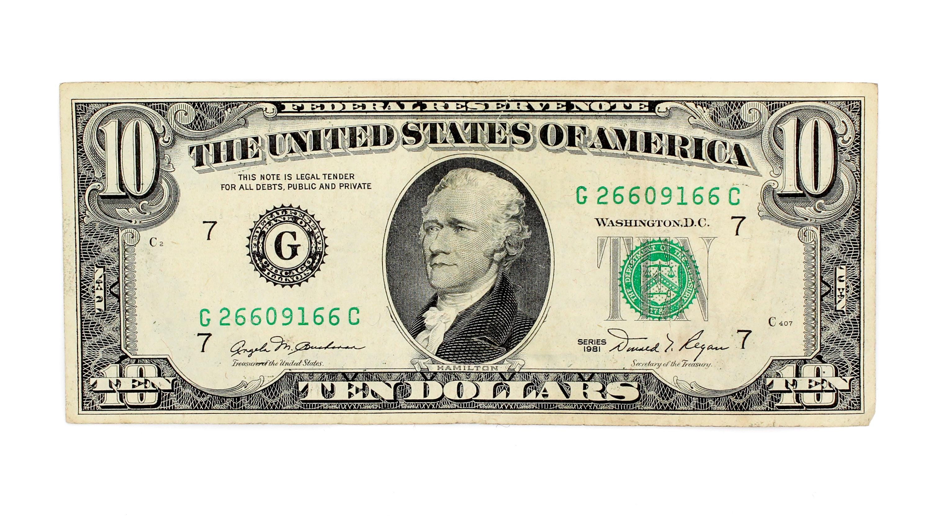 10 ten dollar note - Etsy 日本