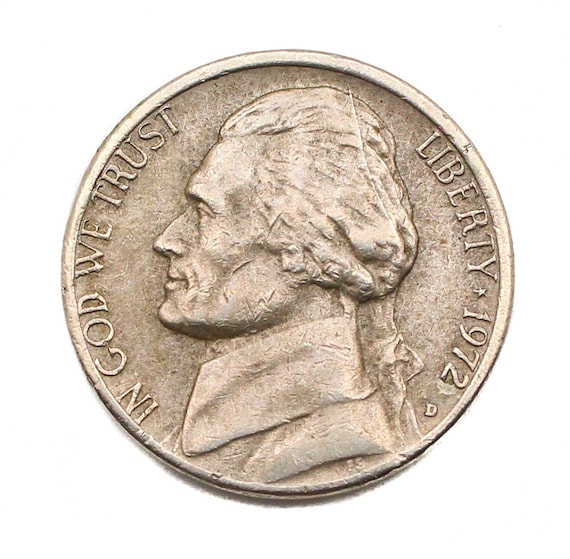 1972 D Jefferson Nickel US Collectable Coin - Etsy Canada