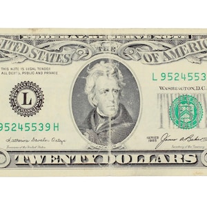 1985 20 Twenty Dollar Bill US Federal Reserve Note San Francisco L 95245539 H