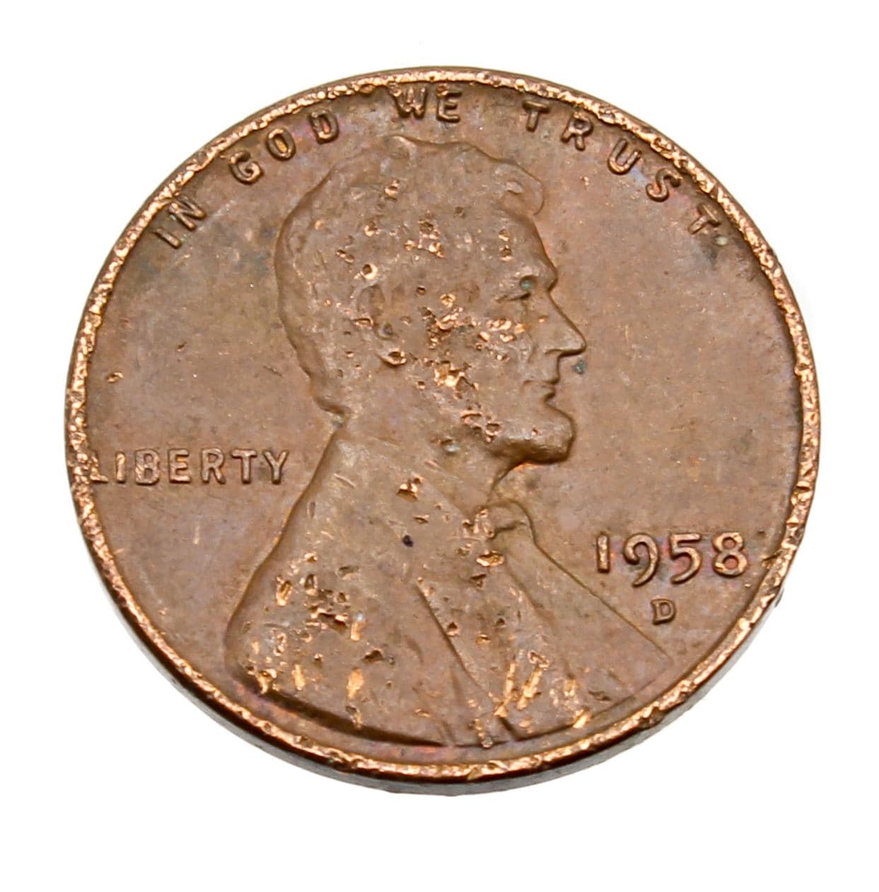 1958 d wheat penny - Etsy 日本