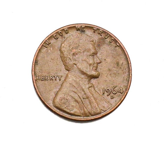 1964年 D リンカーン記念ペニー 1セント 米国コレクターコイン - Etsy 日本