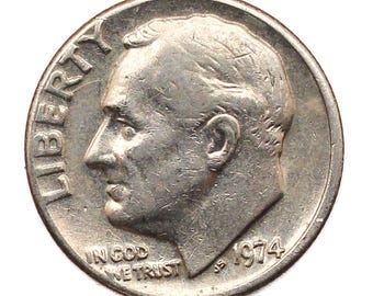 1974 Roosevelt Dime No Mint Mark Collectable US Coin - Etsy