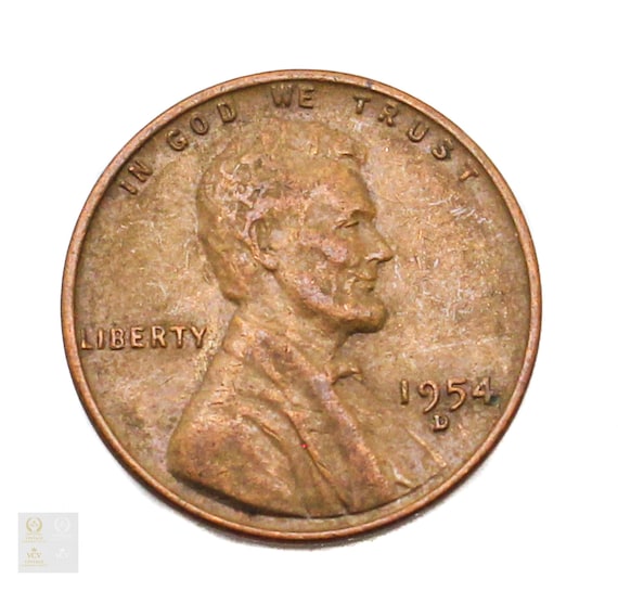 1954-D リンカーン・ウィート・セント：デンバー造幣局発行の米国
