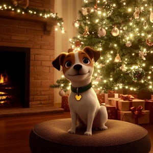 Personalized Cartoon Dog Portrait – Digital Pet Art for Printing, Unique Gift for Dog Lovers, Pet illustration for home, сhristmas gift