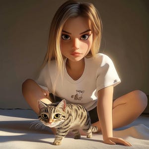 Regalo único de estilo Disney / Retrato personalizado para parejas / Retrato de mascota de dibujos animados personalizado / Regalo perfecto para amantes de los animales