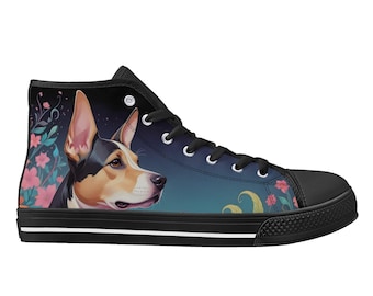 Dog Portrait High Top Canvas Shoes - Custom Print Sneakers