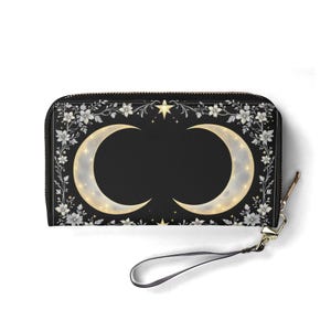 Meilleur ami des cadeaux attentionnés Portefeuille en cuir végétalien Joli portefeuille cadeau unique Portefeuilles zippés pour femme Portefeuille pour femme mignonne Idée cadeau unique