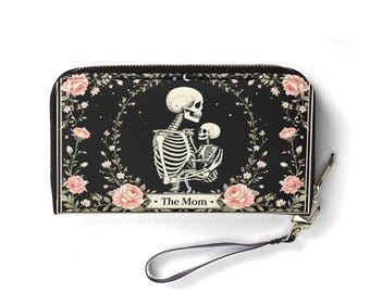 Mom Gift Wallet Vegan Leather Cute Wallet Unique Gift Wallets Zip Around Women Wallet Cute Girl Unique Gift Idea