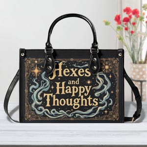 Monedero lindo con diseño de maleficios y pensamientos felices, bolso cruzado, bolso único, diseño especial, bolsas de regalo, bolsas de regalo para mamá, regalo para novia, para ella
