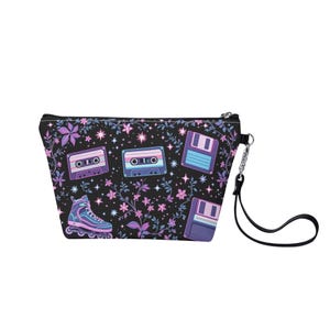 Retro anni '90 per fan nostalgici Borsa per il trucco regalo Borsa con cerniera Borsa carina Borsa in pelle vegana Astuccio per matite Astuccio per articoli da toeletta Regalo per lei
