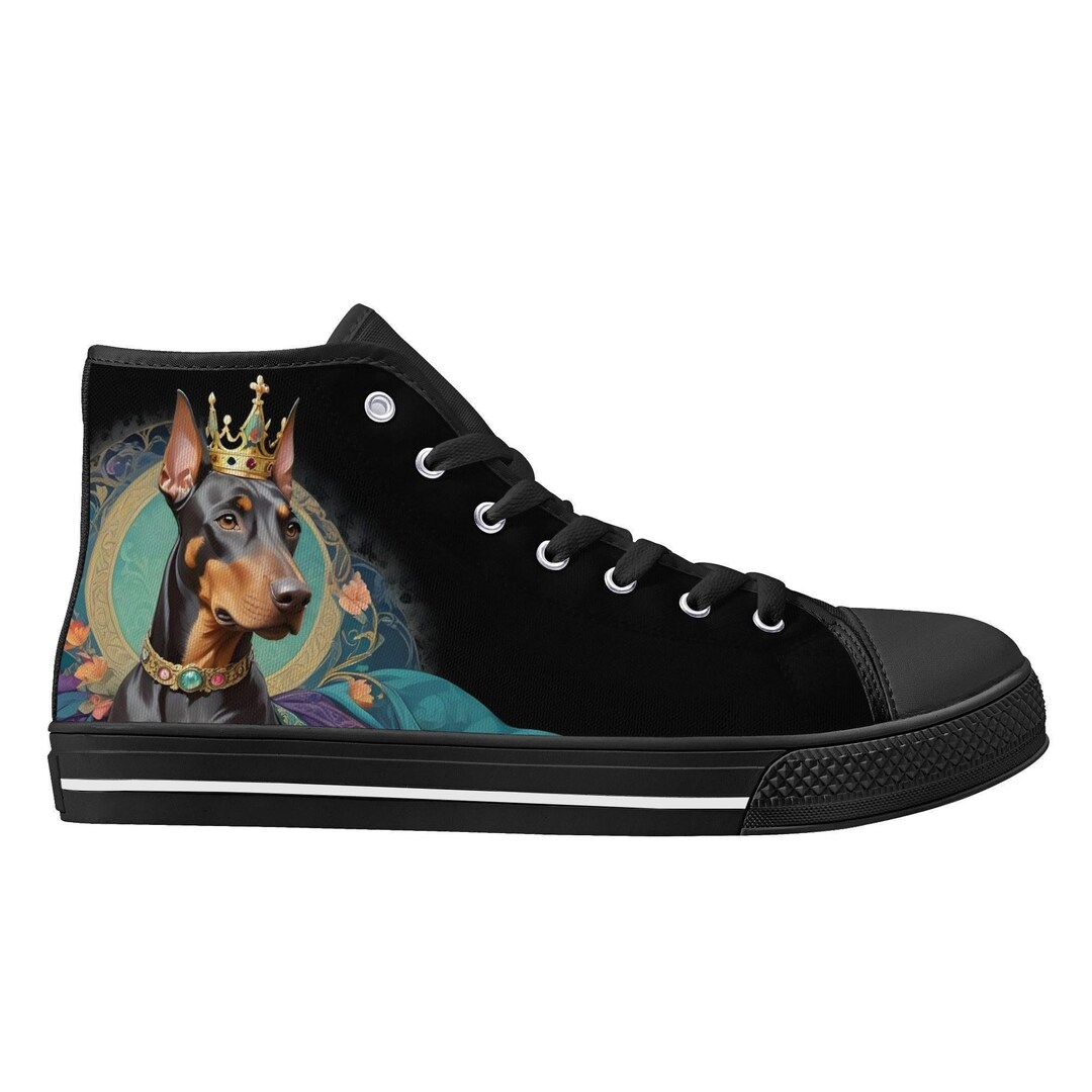 Puppy Dalmatian Dog Pattern Print Men Women's High Top Shoes