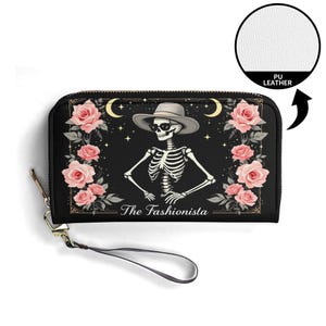 Fashionista Geschenk Brieftasche Vegan Leder Niedliche Geldbörse Einzigartige Geschenk Geldbörsen Zip Rund Frauen Brieftasche Niedliche Mädchen Einzigartige Geschenkidee