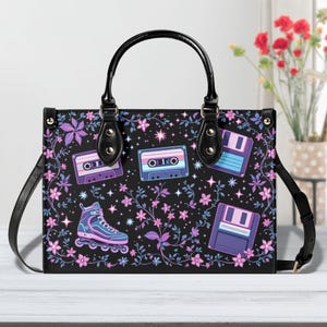 Bolso retro de los años 90 para fanáticos nostálgicos, lindo bolso cruzado, bolso único, diseño especial, bolsas de regalo, bolsas de regalo para mamá, regalo de novia para ella