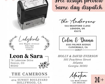FAST SHIPPING! Address Stamp, Return Address Stamp, Custom Address Stamp, Self Inking Stamp, Personalized Stamp