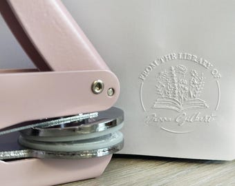Personalized Book Embosser-Custom Book Embosser-From The Library Of Book Embosser-Library Embosser-Ex libris Embosser Stamp-Book Lover Gifts