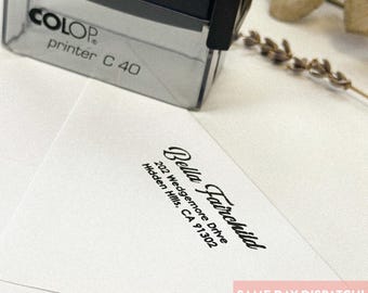 SAME DAY DISPATCH, Self-Ink Stamp, Return Address Stamp Wedding Gift, Envelope Stamp, Customised Stamp, Rectangle Self Ink, Custom Made
