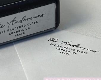 FAST SHIPPING! Custom Self-Inking Address Stamp, Perfect for Weddings, Envelopes And Gifts, Personalized & Ready to Use