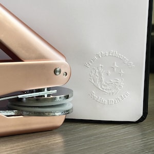 Personalized Book Embosser-From the Library of Embosser-Book Lover Gift-Logo Embosser-Custom Book Embosser Stamp-Library Embosser-Stamp