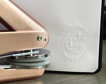 Personalized Book Embosser-From the Library of Embosser-Book Lover Gift-Logo Embosser-Custom Book Embosser Stamp-Library Embosser-Stamp