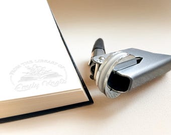 Book Embosser Personalized, Graduation Gift, Ex Libris, Book Lover Gift, Custom From The Library Of Book Stamp, Library Embosser, Custom