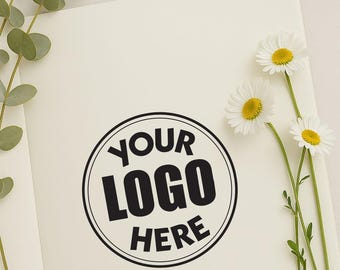 Custom Logo Stamp – Your Logo Here – Business Packaging Stamp – Branding Stamp for Small Shops – Self-Inking, Wooden Stamp Or Embosser