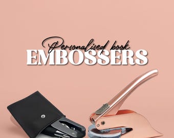 Personalised Book Embossers, Personalized Book Stamp, Library embosser stamp, From the Library of, Self Inking Stamp, Book Lover Gifts