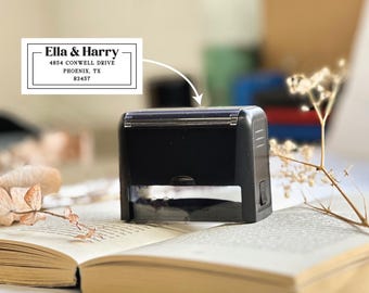 Custom Made Self Inking Address Stamp, Wedding Stamper, Save the date, Custom Stamp for Wedding, Return Address Stamp, Self inking Stamp