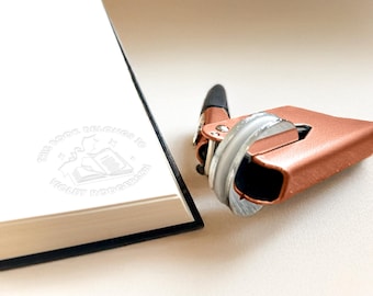Book Embosser Personalized, Custom From The Library Of Book Stamp, Library Embosser, Ex Libris, Book Lover Gift, Graduation Gift, BookTok