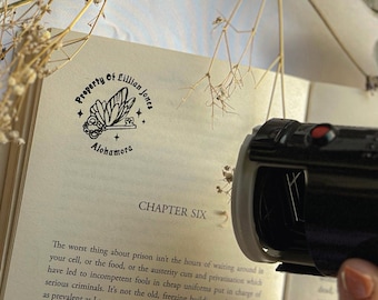 BOOK STAMP, Book EMBOSSER, Custom Embosser Stamp, Personalized Stamp, Custom library Stamp, From the Library of Stamp, Self Ink Stamp