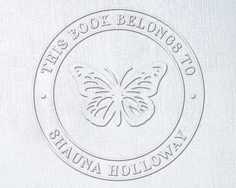 Book Embosser, Personalised Book Embosser, Custom Library Embosser, From the Library of, Book Belongs to, Ex Libris, Book Lover Gifts