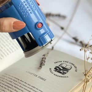 Tampon de livre personnalisé, Tampon auto-encreur personnalisé, Tampon de livre personnalisé Ex Libris, Tampon d'ex-libris, Embosseur de livres personnalisés