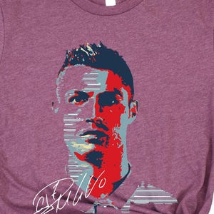 Ronaldo Shirt, Soccer Tee for Fans, Gift for Football Enthusiast, Casual Shirt, Birthday Gift for Sports Lover