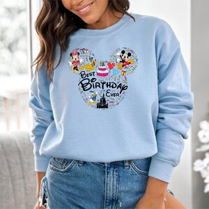 Best Birthday Ever Sweatshirt, Birthday Trip Tee, Retro Disneyland Sweatshirt, Disney Celebration Tee, 2025 Birthday Tee