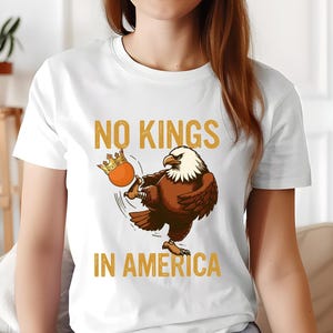 Resist Trump Shirt, No Kings In America Shirt, Anti Maga Political Tee, Patriotic 4th of July Shirt,Pro Democracy Statement Gift